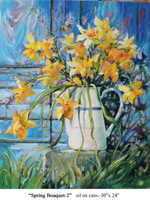 Spring Bouquet-2, Oil on Canvas